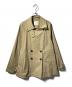 UNFILO（アンフィーロ）の古着「ショートトレンチコート/ショートコート」｜ベージュ