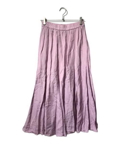 JOURNAL STANDARD（ジャーナルスタンダード）JOURNAL STANDARD (ジャーナルスタンダード) シアーレーヨンリネン スカート/ロングスカート ピンク サイズ:表記なしの古着・服飾アイテム
