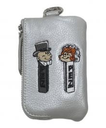 PEZ×EAR（ペッツ×イア）の古着「牛革モバイルストラップショルダー/ショルダーポーチ」｜グレー