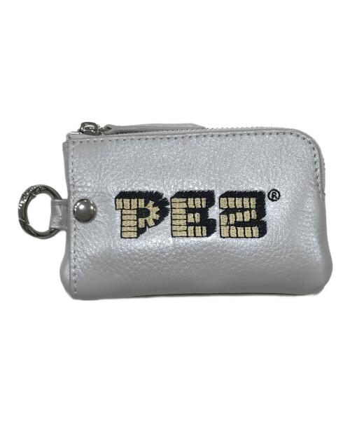 PEZ（ペッツ）PEZ (ペッツ) EAR (イア) 牛革モバイルストラップショルダー/ショルダーポーチ グレーの古着・服飾アイテム