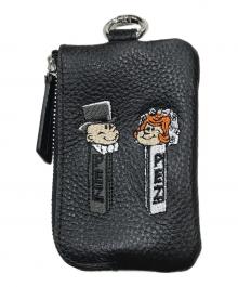 PEZ×EAR（ペッツ×イア）の古着「牛革モバイルストラップショルダー/ショルダーポーチ」｜ブラック