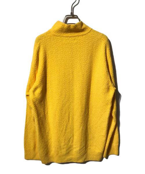 STONE ISLAND（ストーンアイランド）STONE ISLAND (ストーンアイランド) ニットジャケット/ダブルジップジャケット イエロー サイズ:Ｌの古着・服飾アイテム