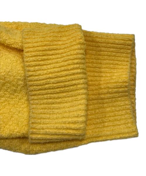 STONE ISLAND（ストーンアイランド）STONE ISLAND (ストーンアイランド) ニットジャケット/ダブルジップジャケット イエロー サイズ:Ｌの古着・服飾アイテム