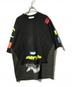 AMBUSHアンブッシュ）の古着「レイヤードカットソー/オーバーTシャツ」｜ブラック