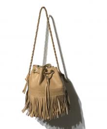 J&M DAVIDSON（ジェイ＆エム デヴィッドソン）の古着「カーニバル ショルダーバッグ/シリンダー型ショルダーバッグ」｜ベージュ