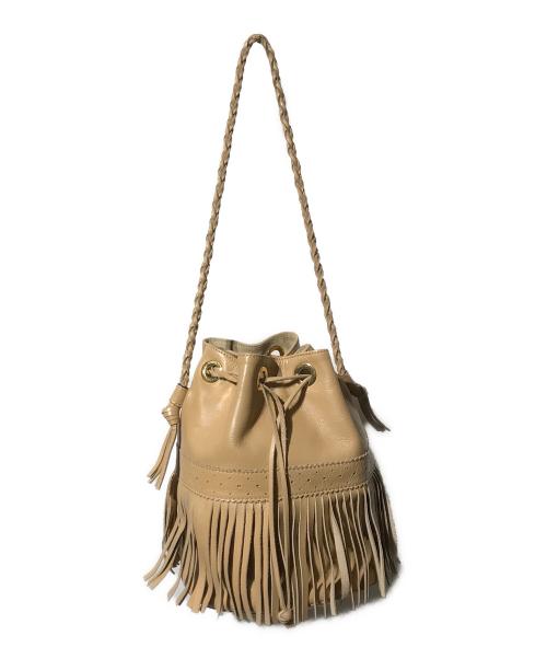 J&M DAVIDSON（ジェイ＆エム デヴィッドソン）J&M DAVIDSON (ジェイ＆エム デヴィッドソン) カーニバル ショルダーバッグ/シリンダー型ショルダーバッグ ベージュの古着・服飾アイテム