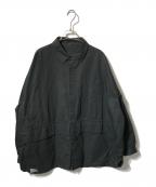 FreshServiceフレッシュサービス）の古着「カーゴポケットシャツ/オーバーサイズシャツ」｜ブラック