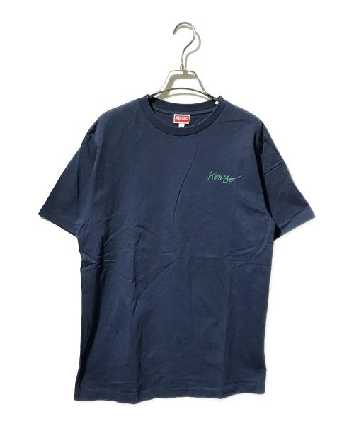 KENZO（ケンゾー）KENZO (ケンゾー) バックポピーフラワーTシャツ/半袖カットソー ネイビー サイズ:Sの古着・服飾アイテム