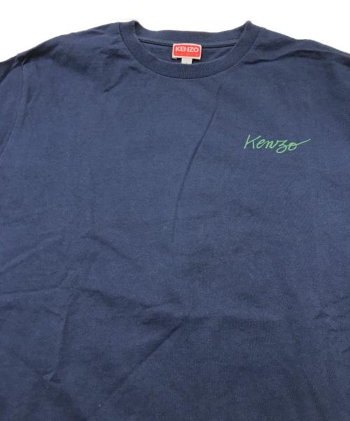 KENZO（ケンゾー）KENZO (ケンゾー) バックポピーフラワーTシャツ/半袖カットソー ネイビー サイズ:Sの古着・服飾アイテム