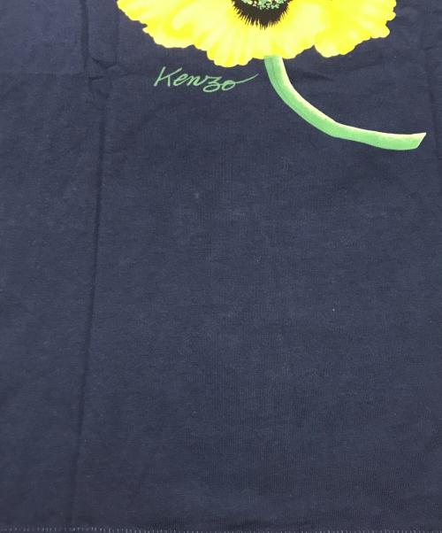 KENZO（ケンゾー）KENZO (ケンゾー) バックポピーフラワーTシャツ/半袖カットソー ネイビー サイズ:Sの古着・服飾アイテム