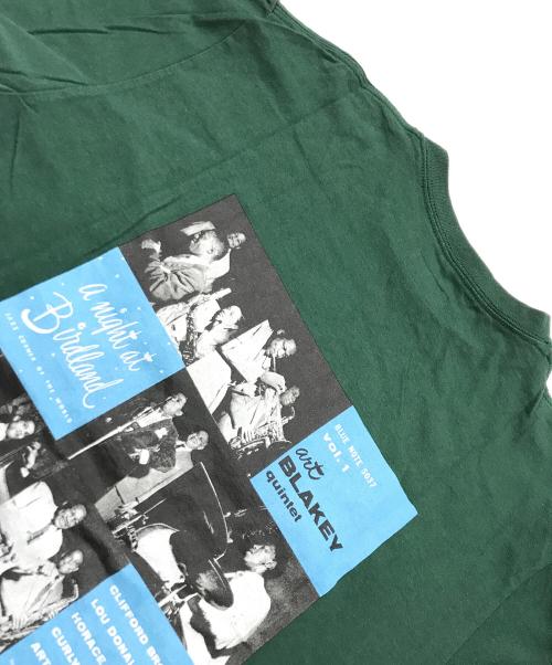 WACKO MARIA（ワコマリア）WACKO MARIA (ワコマリア) ブルーノートTシャツ/バックプリントＴシャツ グリーン サイズ:Mの古着・服飾アイテム