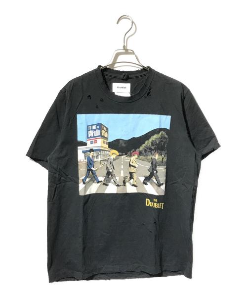 doublet（ダブレット）doublet (ダブレット) 洋服の青山 AOYAMA ROCK T-SHIRT/半袖カットソー ブラック サイズ:Sの古着・服飾アイテム