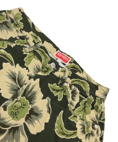 KENZO（ケンゾー）KENZO (ケンゾー) Jungle Camo Canvas Loose Fit Jeans/柄デニム マルチカラー サイズ:76cm　W30の古着・服飾アイテム