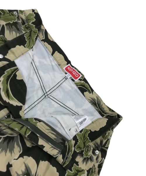 KENZO（ケンゾー）KENZO (ケンゾー) Jungle Camo Canvas Loose Fit Jeans/柄デニム マルチカラー サイズ:76cm　W30の古着・服飾アイテム