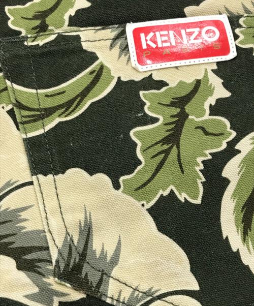 KENZO（ケンゾー）KENZO (ケンゾー) Jungle Camo Canvas Loose Fit Jeans/柄デニム マルチカラー サイズ:76cm　W30の古着・服飾アイテム