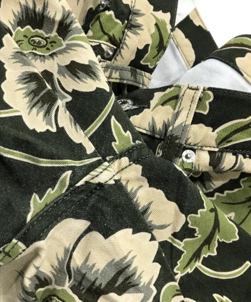 KENZO（ケンゾー）KENZO (ケンゾー) Jungle Camo Canvas Loose Fit Jeans/柄デニム マルチカラー サイズ:76cm　W30の古着・服飾アイテム