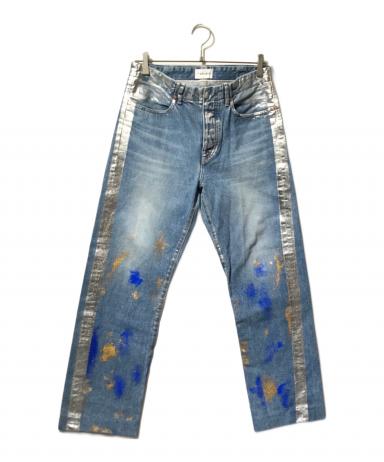 中古・古着通販】TANAKA (タナカ) ペイントデニムパンツ インディゴ