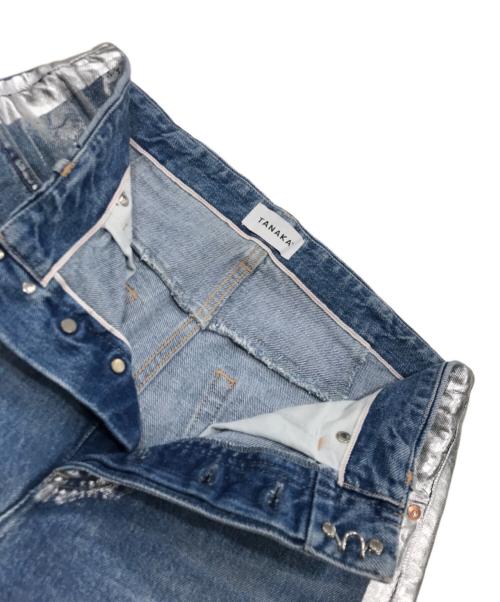 TANAKA（タナカ）TANAKA (タナカ) ペイントデニムパンツ インディゴ サイズ:71cm（W28）の古着・服飾アイテム