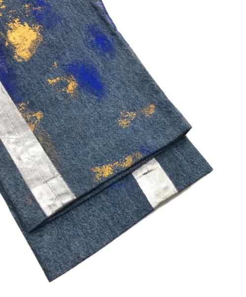 TANAKA（タナカ）TANAKA (タナカ) ペイントデニムパンツ インディゴ サイズ:71cm（W28）の古着・服飾アイテム