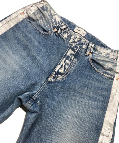 TANAKA（タナカ）TANAKA (タナカ) ペイントデニムパンツ インディゴ サイズ:71cm（W28）の古着・服飾アイテム
