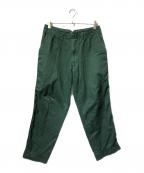 kolor/BEACONカラービーコン）の古着「パッカリングパンツ/コットンパンツ」｜グリーン