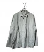IM MEN-ISSEY MIYAKEアイム メン イッセイ ミヤケ）の古着「リネンミックス比翼シャツ」｜カーキ