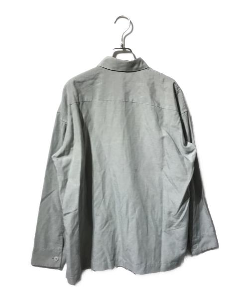 IM MEN-ISSEY MIYAKE（アイム メン イッセイ ミヤケ）IM MEN-ISSEY MIYAKE (アイム メン イッセイ ミヤケ) リネンミックス比翼シャツ カーキ サイズ:2の古着・服飾アイテム