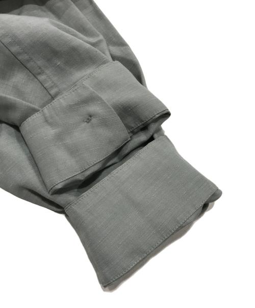 IM MEN-ISSEY MIYAKE（アイム メン イッセイ ミヤケ）IM MEN-ISSEY MIYAKE (アイム メン イッセイ ミヤケ) リネンミックス比翼シャツ カーキ サイズ:2の古着・服飾アイテム