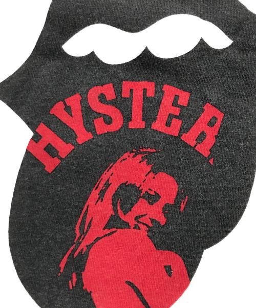Hysteric Glamour（ヒステリックグラマー）Hysteric Glamour (ヒステリックグラマー) ラグランカットソー/半袖カットソー ブラック×ホワイト サイズ:Lの古着・服飾アイテム