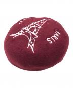 KENZOケンゾー）の古着「エッフェル塔刺繍ベレー帽」｜レッド