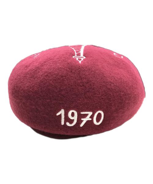 KENZO（ケンゾー）KENZO (ケンゾー) エッフェル塔刺繍ベレー帽 レッドの古着・服飾アイテム