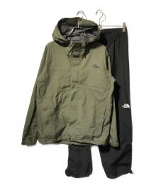 THE NORTH FACE（ザ ノース フェイス）の古着「レインスーツ/パンツセットアップ」｜カーキ
