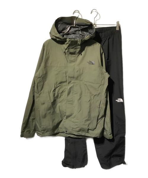 THE NORTH FACE（ザ ノース フェイス）THE NORTH FACE (ザ ノース フェイス) レインスーツ/パンツセットアップ カーキ サイズ:Mの古着・服飾アイテム
