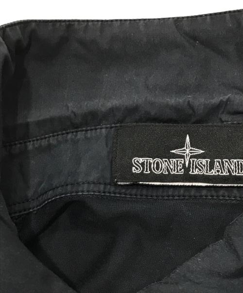 STONE ISLAND（ストーンアイランド）STONE ISLAND (ストーンアイランド) 異素材切替比翼シャツ ネイビー サイズ:Sの古着・服飾アイテム