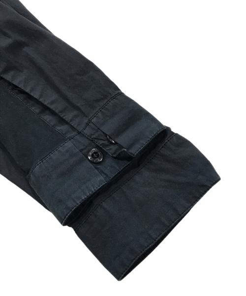 STONE ISLAND（ストーンアイランド）STONE ISLAND (ストーンアイランド) 異素材切替比翼シャツ ネイビー サイズ:Sの古着・服飾アイテム