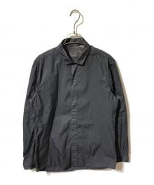 STONE ISLAND（ストーンアイランド）の古着「ナイロンブレンド比翼シャツ」｜ネイビー