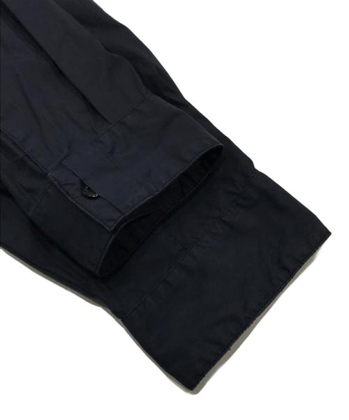 STONE ISLAND（ストーンアイランド）STONE ISLAND (ストーンアイランド) ナイロンブレンド比翼シャツ ネイビー サイズ:Mの古着・服飾アイテム