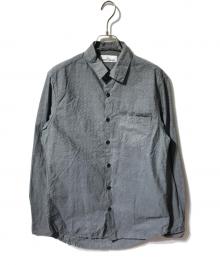 STONE ISLAND（ストーンアイランド）の古着「ナイロンブレンド総柄シャツ」｜グレー