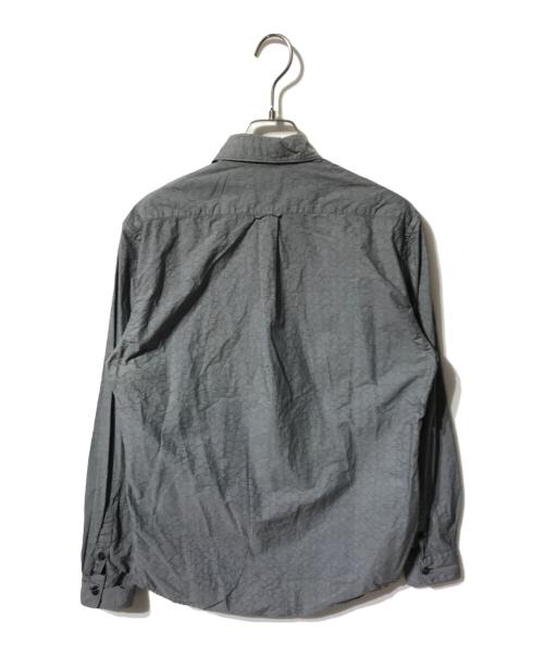 STONE ISLAND（ストーンアイランド）STONE ISLAND (ストーンアイランド) ナイロンブレンド総柄シャツ グレー サイズ:Sの古着・服飾アイテム
