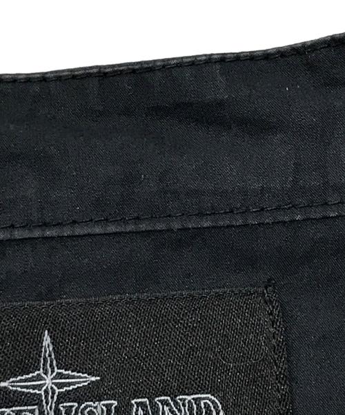 STONE ISLAND（ストーンアイランド）STONE ISLAND (ストーンアイランド) ナイロンブレンドバンドカラーシャツ ブラック サイズ:Sの古着・服飾アイテム