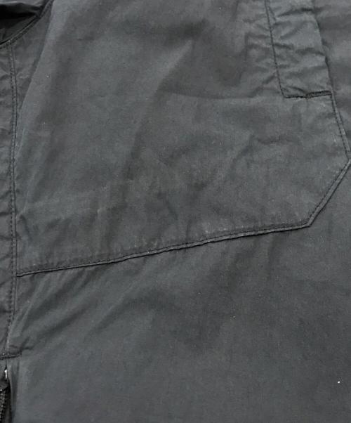 STONE ISLAND（ストーンアイランド）STONE ISLAND (ストーンアイランド) ナイロンブレンドバンドカラーシャツ ブラック サイズ:Sの古着・服飾アイテム