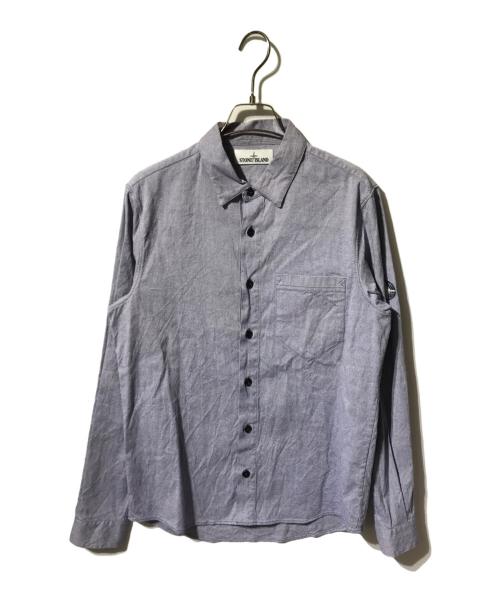 STONE ISLAND（ストーンアイランド）STONE ISLAND (ストーンアイランド) ロングスリーブシャツ ブルー サイズ:Sの古着・服飾アイテム
