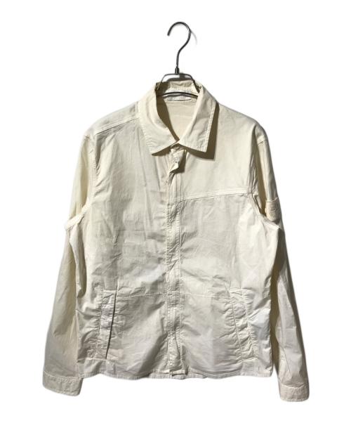 STONE ISLAND（ストーンアイランド）STONE ISLAND (ストーンアイランド) ゴーストピース ダブルZIP シャツ ジャケット ホワイト サイズ:Sの古着・服飾アイテム