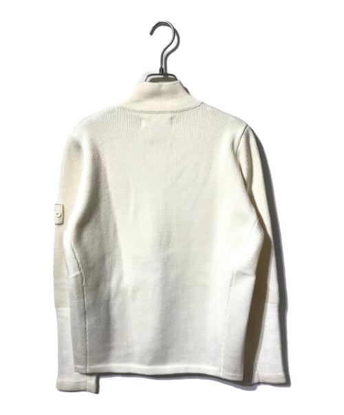 STONE ISLAND（ストーンアイランド）STONE ISLAND (ストーンアイランド) ダブルジップニットジャケット ホワイト サイズ:Sの古着・服飾アイテム