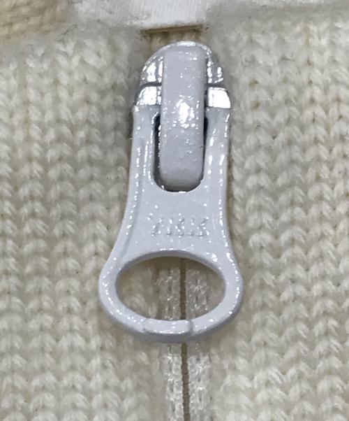 STONE ISLAND（ストーンアイランド）STONE ISLAND (ストーンアイランド) ダブルジップニットジャケット ホワイト サイズ:Sの古着・服飾アイテム