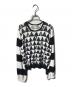 MaxMara（マックスマーラ）の古着「総柄ニット」｜ホワイト×ブラック