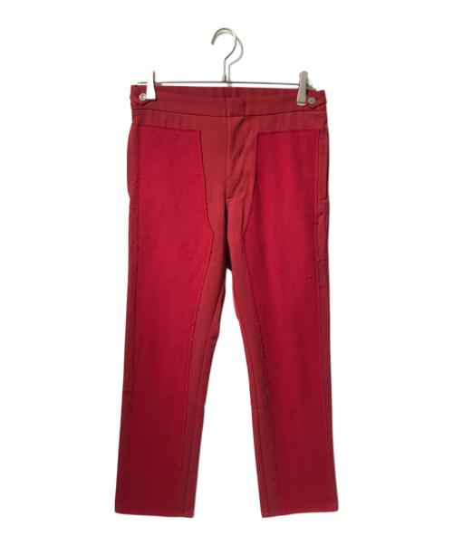 COMME des GARCONS HOMME PLUS（コムデギャルソンオムプリュス）COMME des GARCONS HOMME PLUS (コムデギャルソンオムプリュス) ウールドッキングパンツ レッド サイズ:Mの古着・服飾アイテム