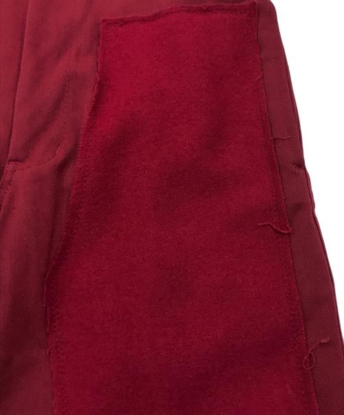 COMME des GARCONS HOMME PLUS（コムデギャルソンオムプリュス）COMME des GARCONS HOMME PLUS (コムデギャルソンオムプリュス) ウールドッキングパンツ レッド サイズ:Mの古着・服飾アイテム