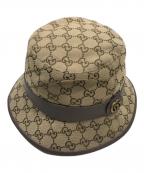 GUCCIグッチ）の古着「GGキャンバス フェドラハット」｜ベージュ