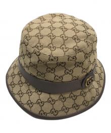 GUCCI（グッチ）の古着「GGキャンバス フェドラハット」｜ベージュ